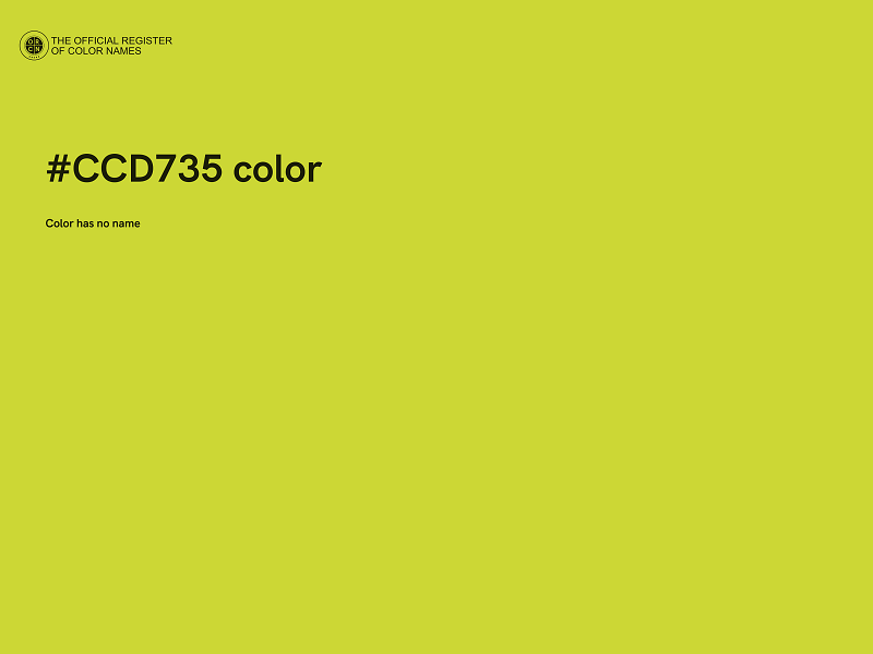 #CCD735 color image