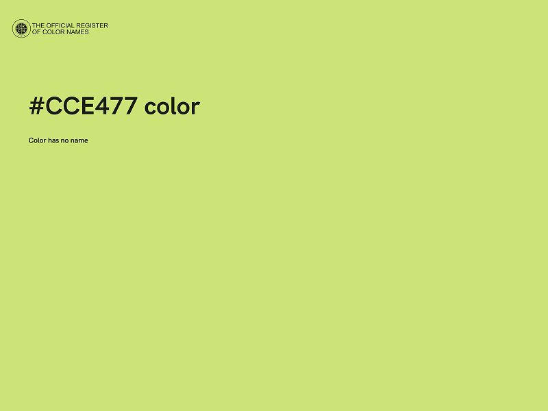 #CCE477 color image