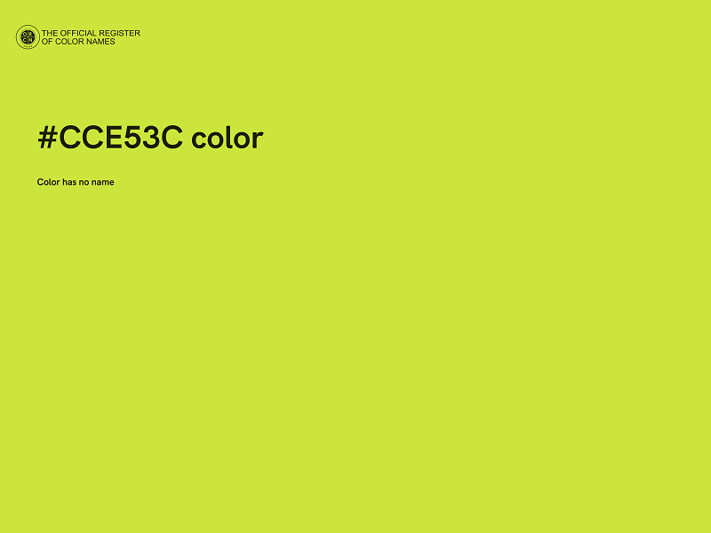 #CCE53C color image