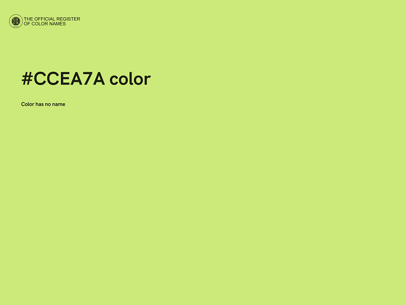 #CCEA7A color image