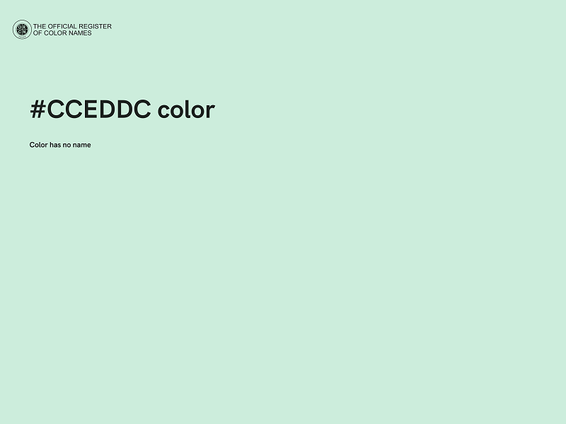 #CCEDDC color image