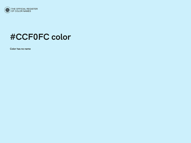 #CCF0FC color image