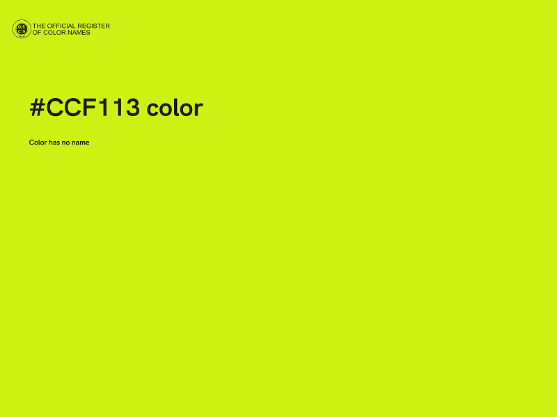 #CCF113 color image