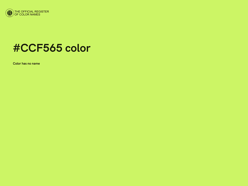 #CCF565 color image