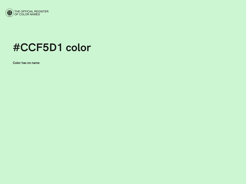 #CCF5D1 color image