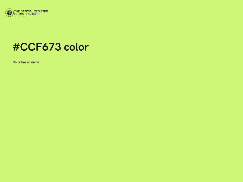 #CCF673 color image