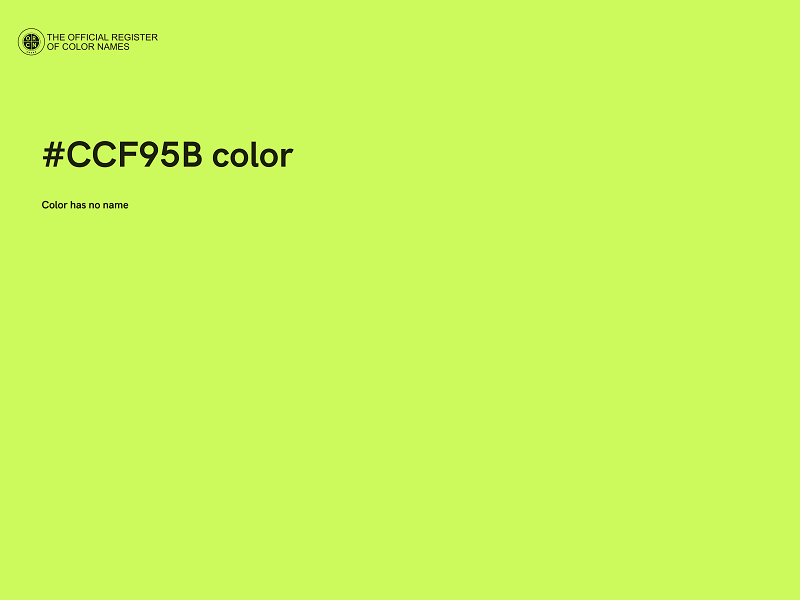 #CCF95B color image