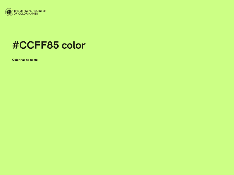 #CCFF85 color image