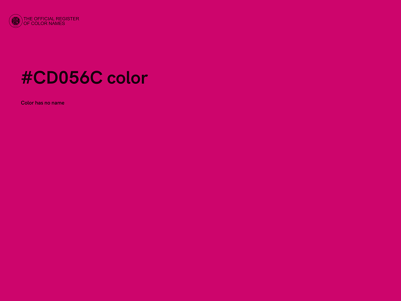 #CD056C color image