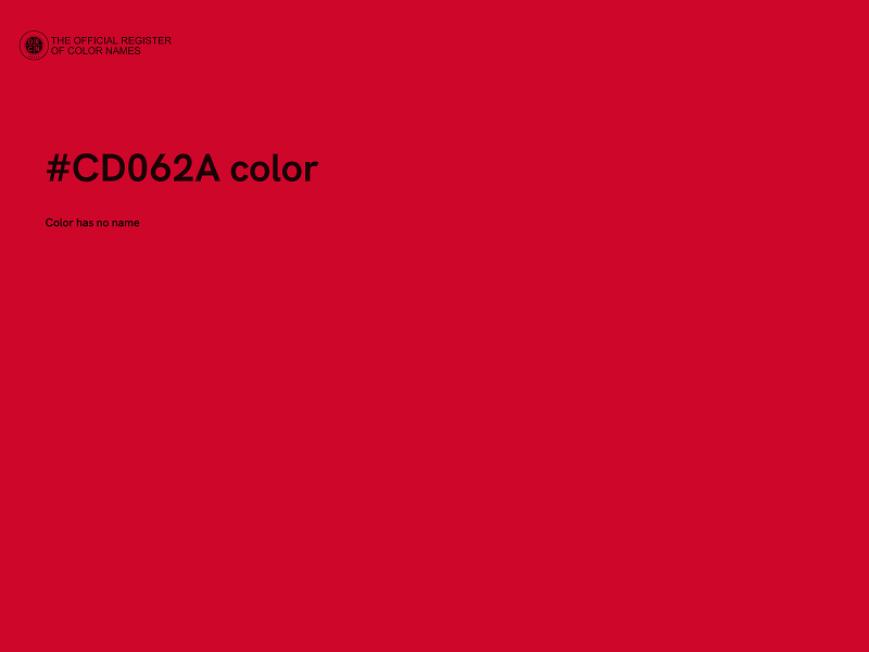 #CD062A color image