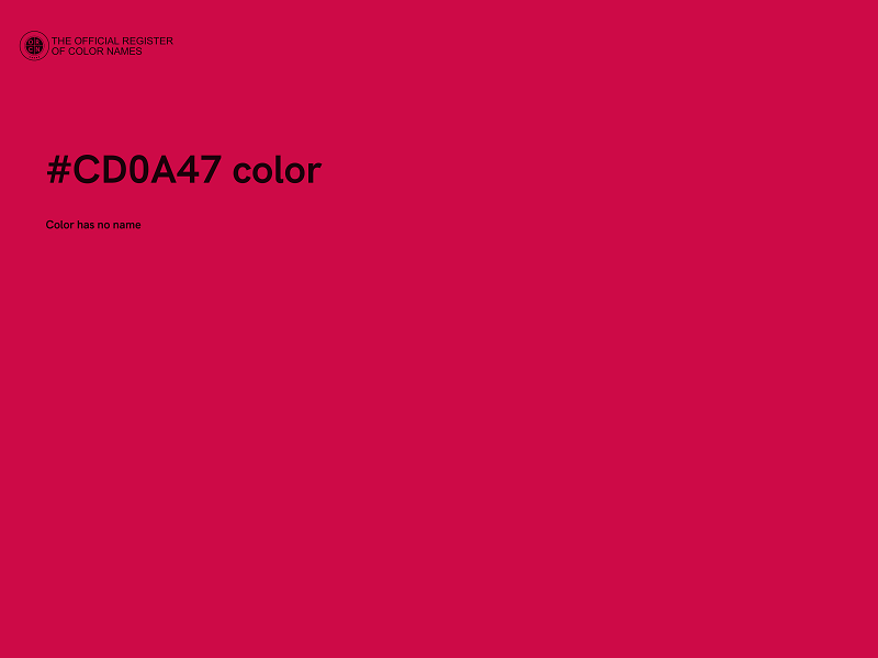 #CD0A47 color image