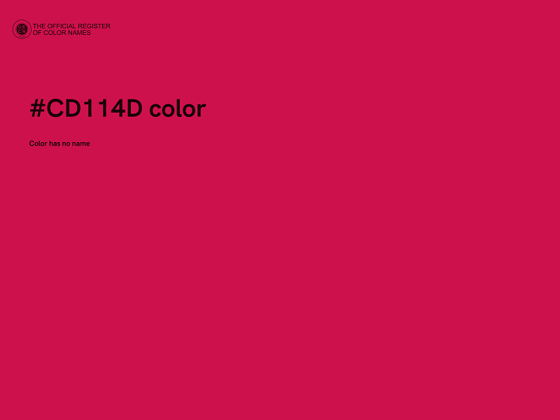 #CD114D color image