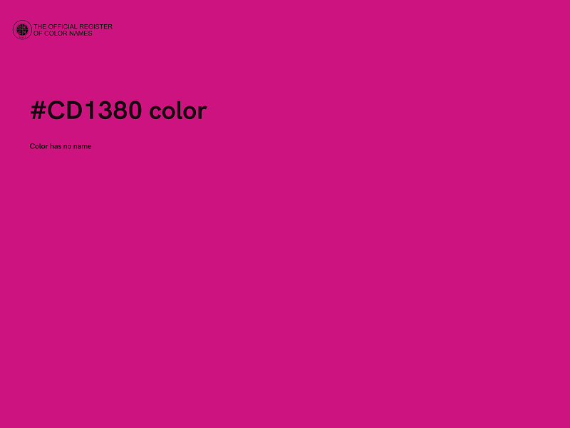 #CD1380 color image