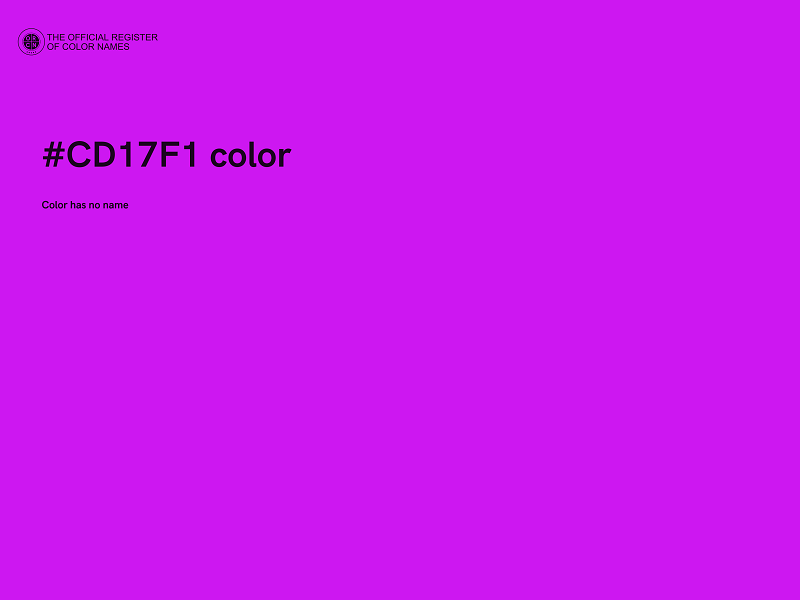 #CD17F1 color image