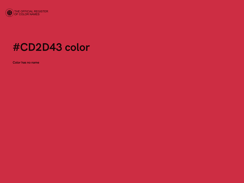 #CD2D43 color image