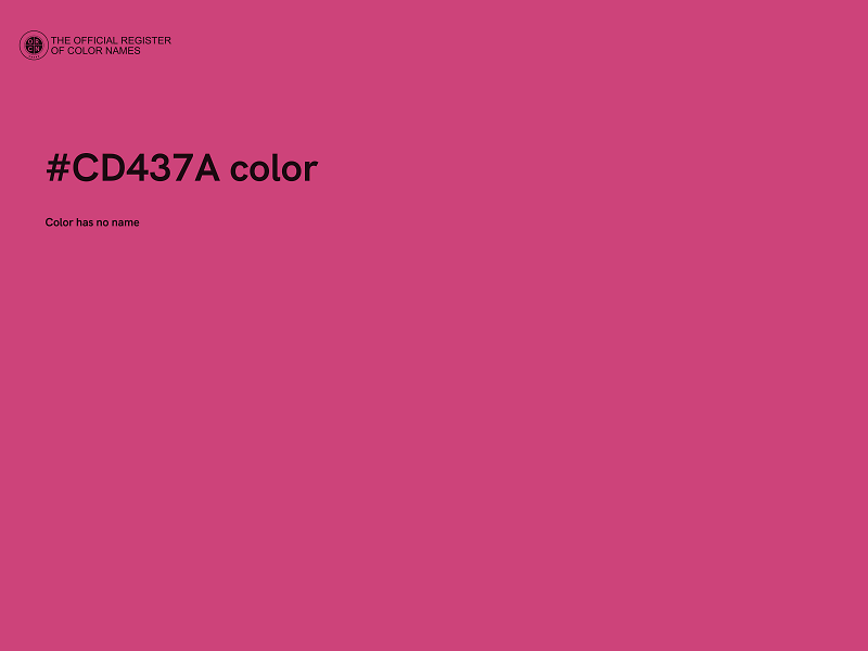 #CD437A color image