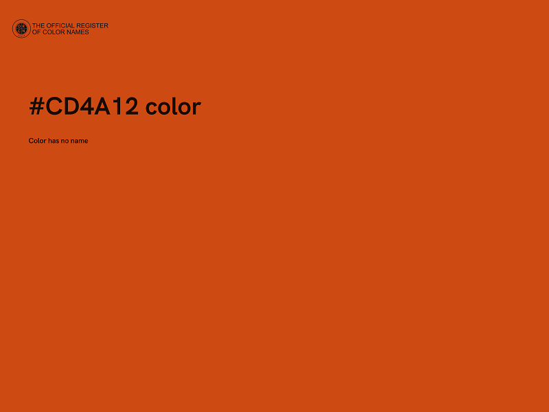 #CD4A12 color image