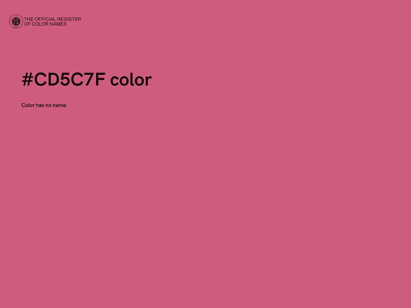 #CD5C7F color image