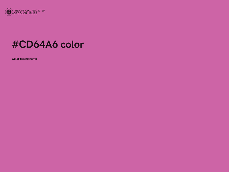 #CD64A6 color image