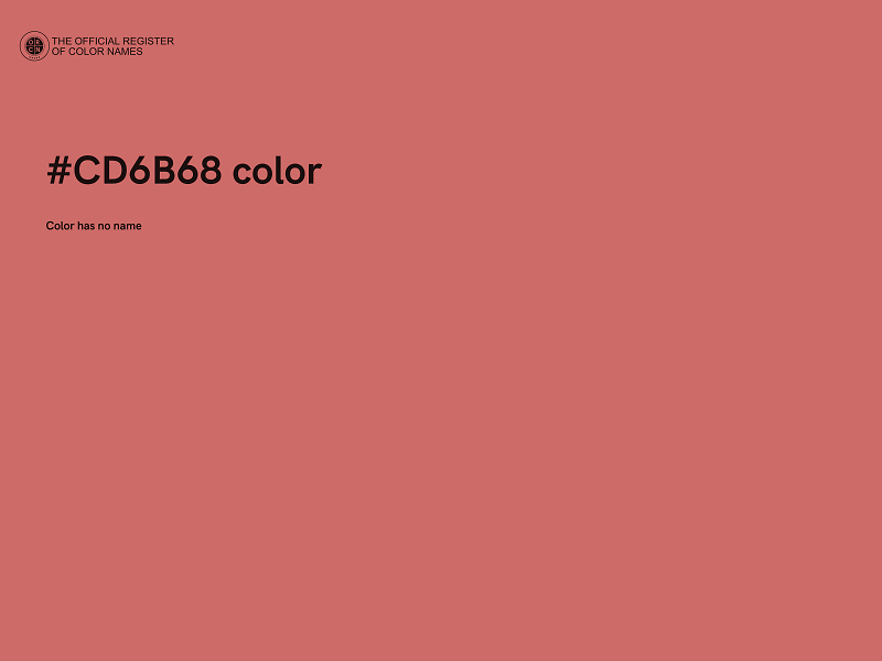 #CD6B68 color image