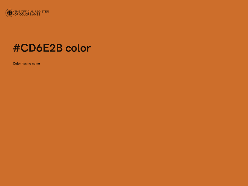 #CD6E2B color image