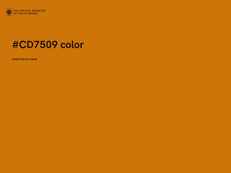 #CD7509 color image