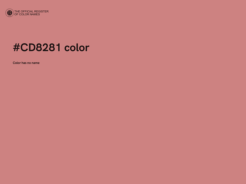 #CD8281 color image