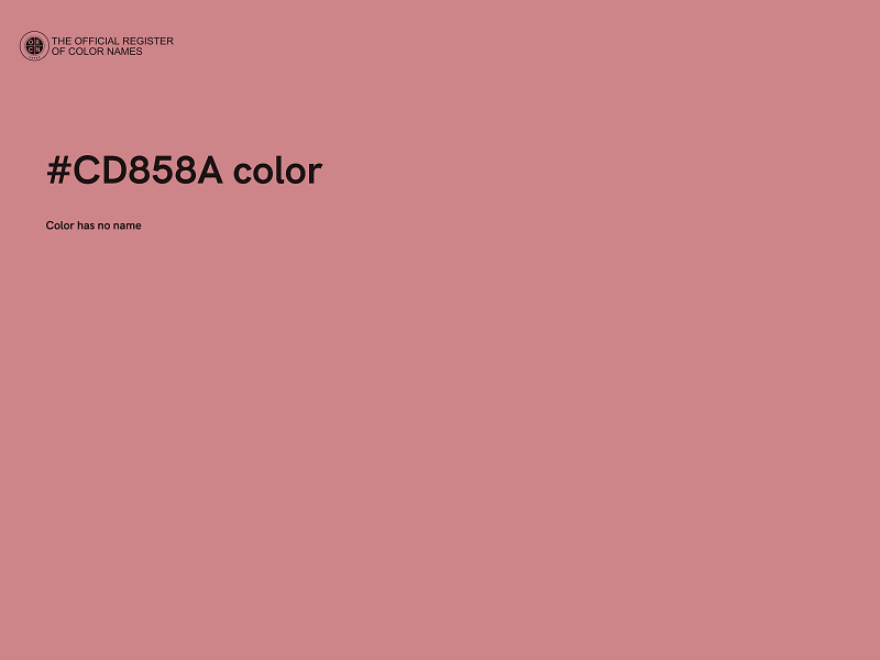 #CD858A color image