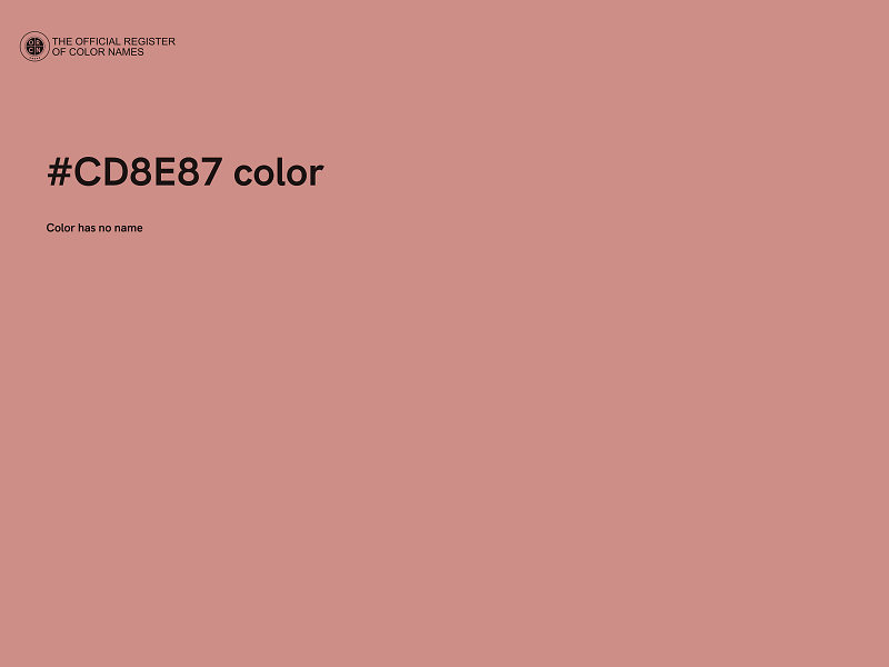 #CD8E87 color image