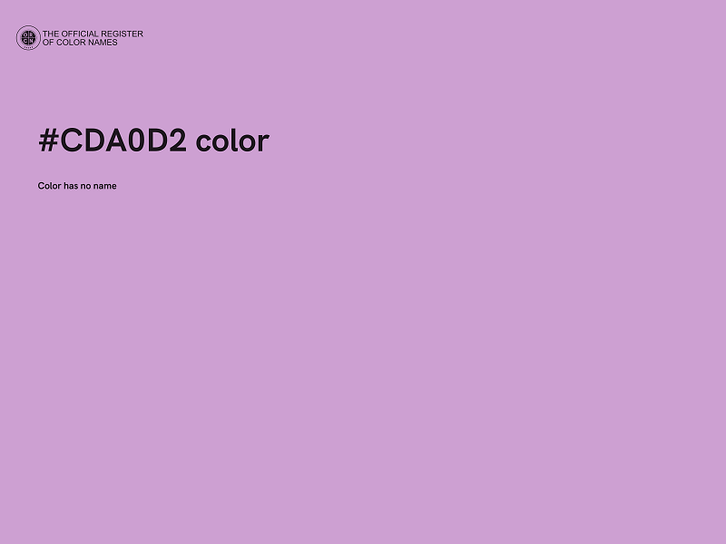 #CDA0D2 color image