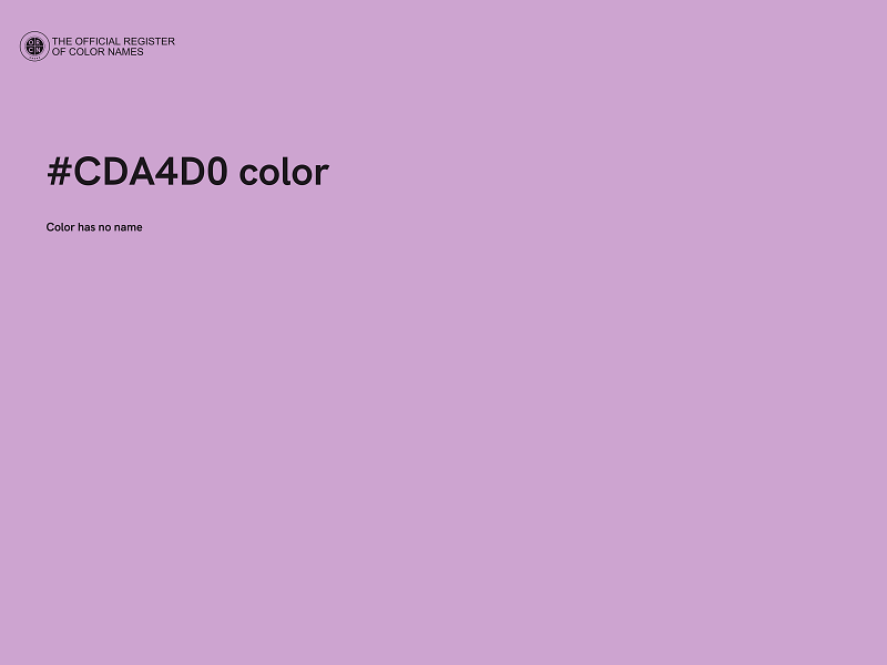 #CDA4D0 color image