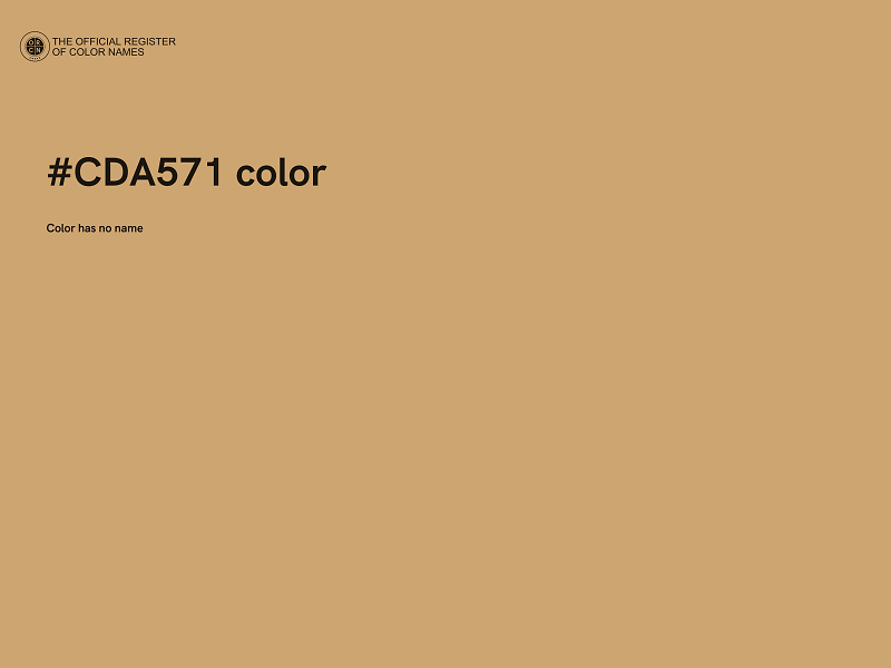 #CDA571 color image