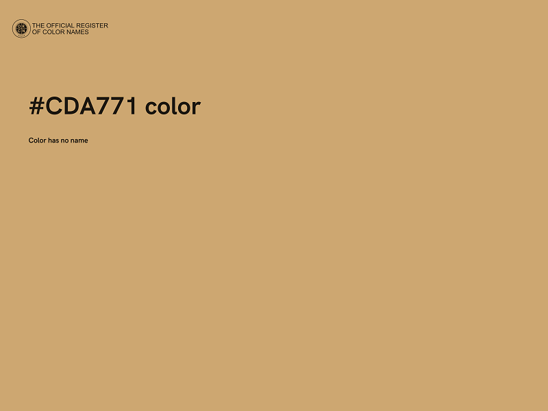 #CDA771 color image