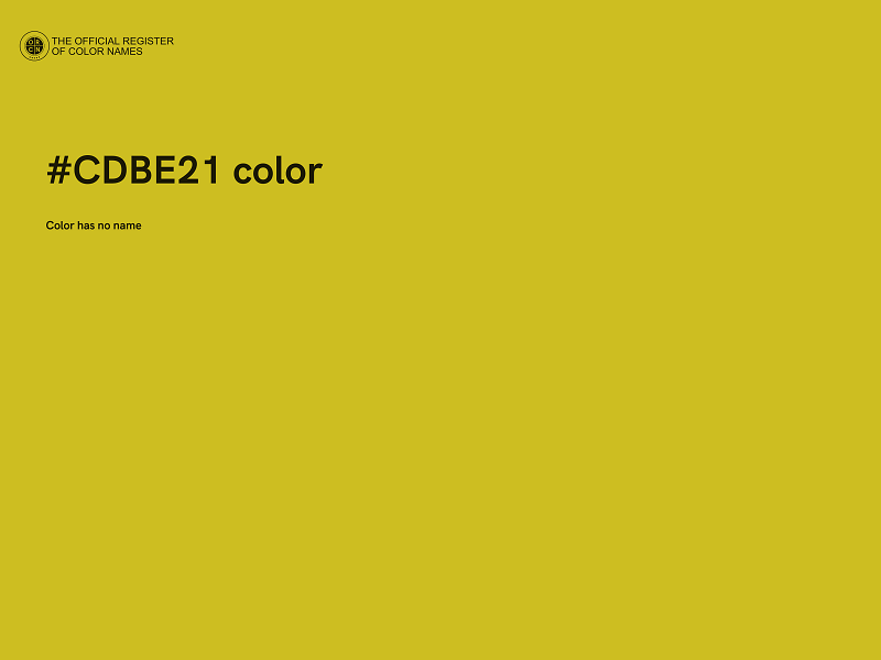 #CDBE21 color image