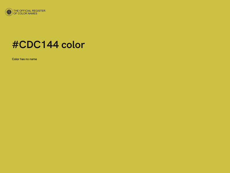 #CDC144 color image