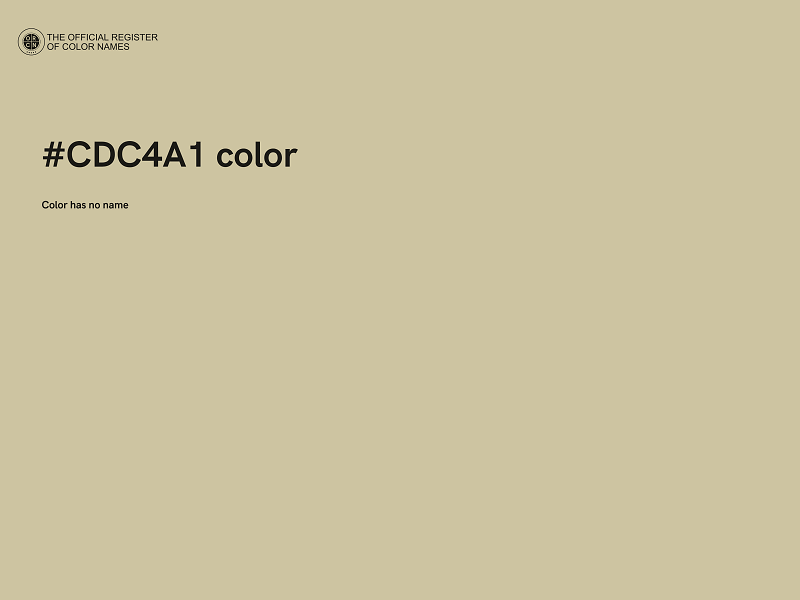 #CDC4A1 color image