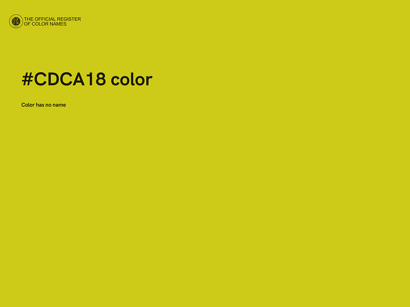 #CDCA18 color image