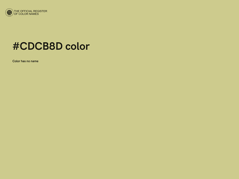 #CDCB8D color image