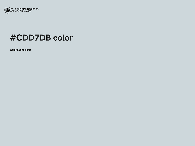 #CDD7DB color image