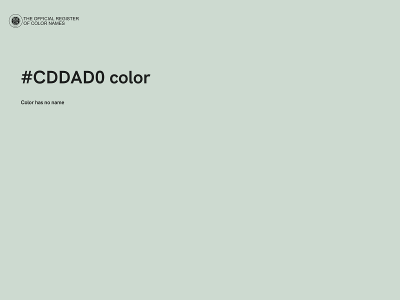 #CDDAD0 color image