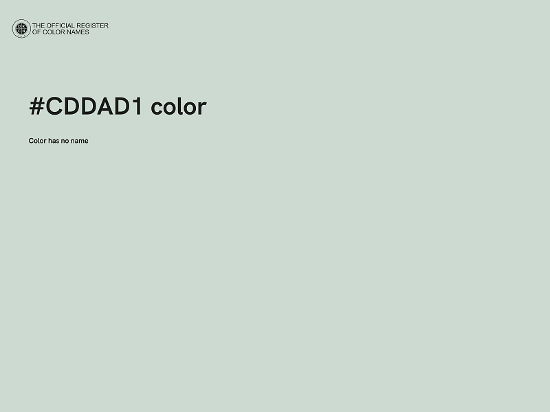 #CDDAD1 color image