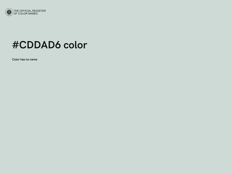 #CDDAD6 color image