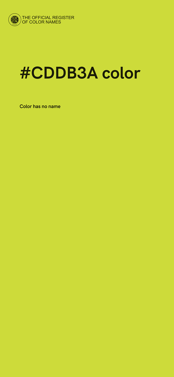 #CDDB3A color image