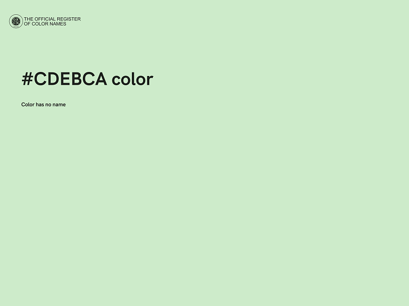 #CDEBCA color image