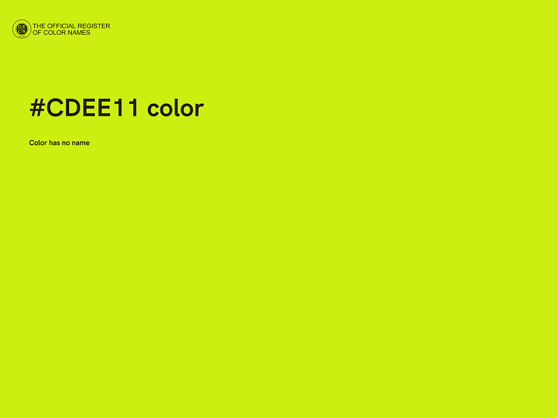 #CDEE11 color image