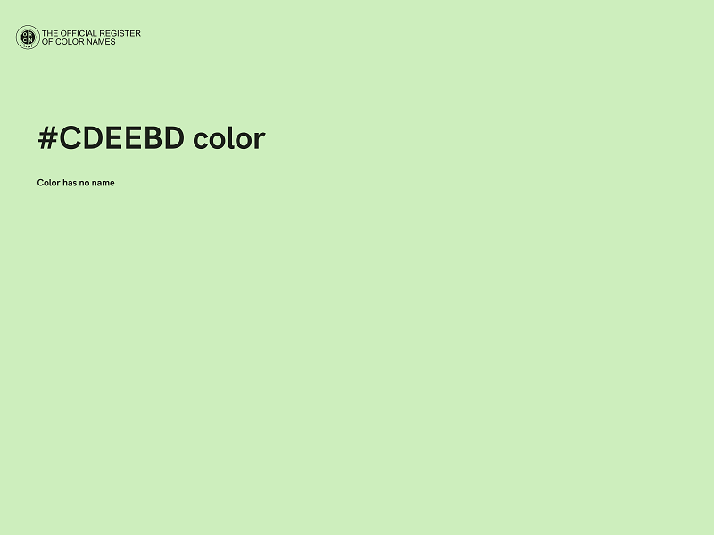 #CDEEBD color image