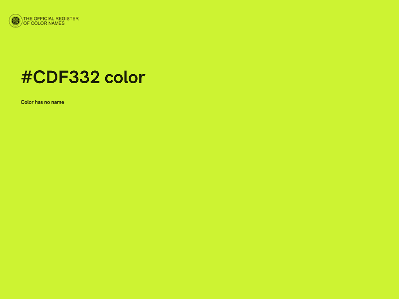 #CDF332 color image