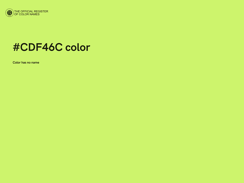 #CDF46C color image