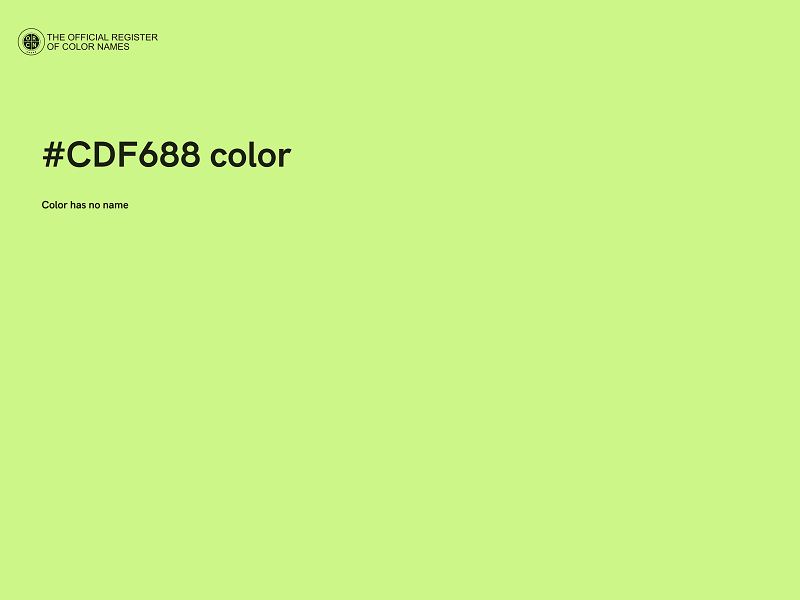 #CDF688 color image