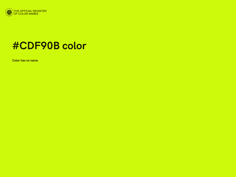 #CDF90B color image